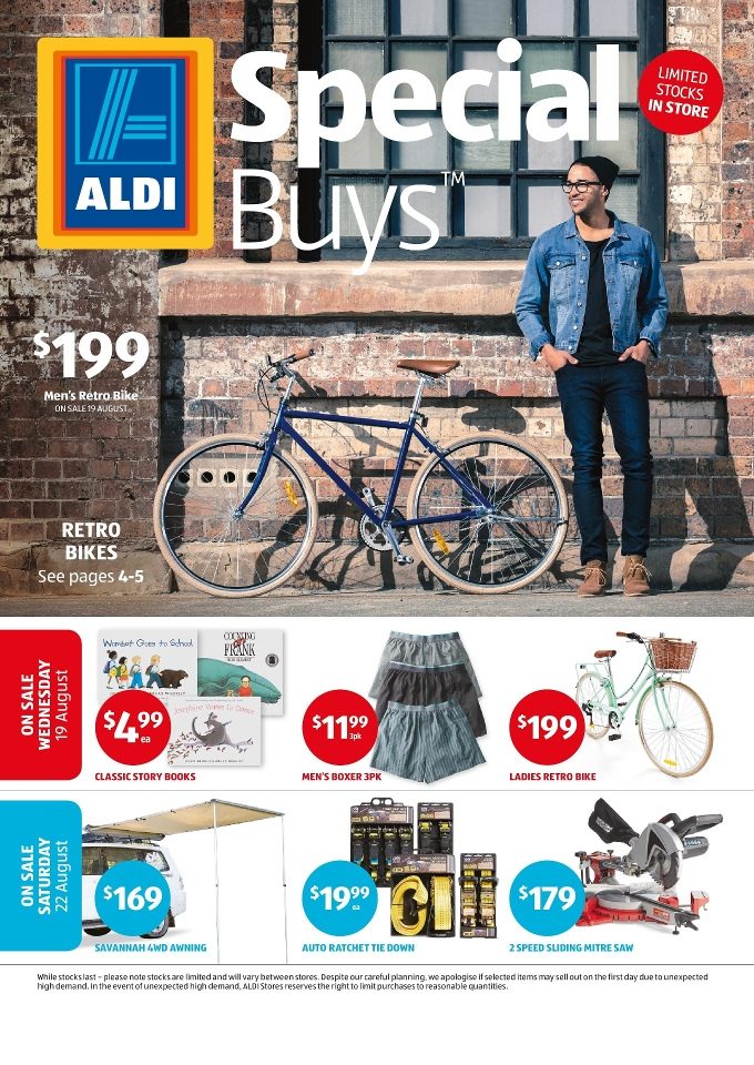 ALDI Special Buys Week 34 2015 Clothing and Tools Catalogue AU