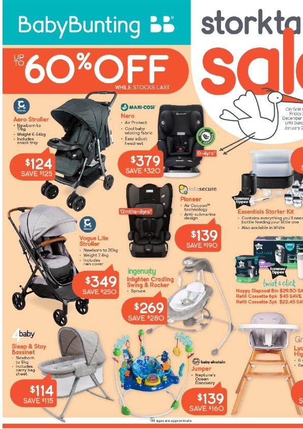 Baby Bunting Catalogue Stocktake Sale Dec 2022 Jan 2023 Catalogue AU