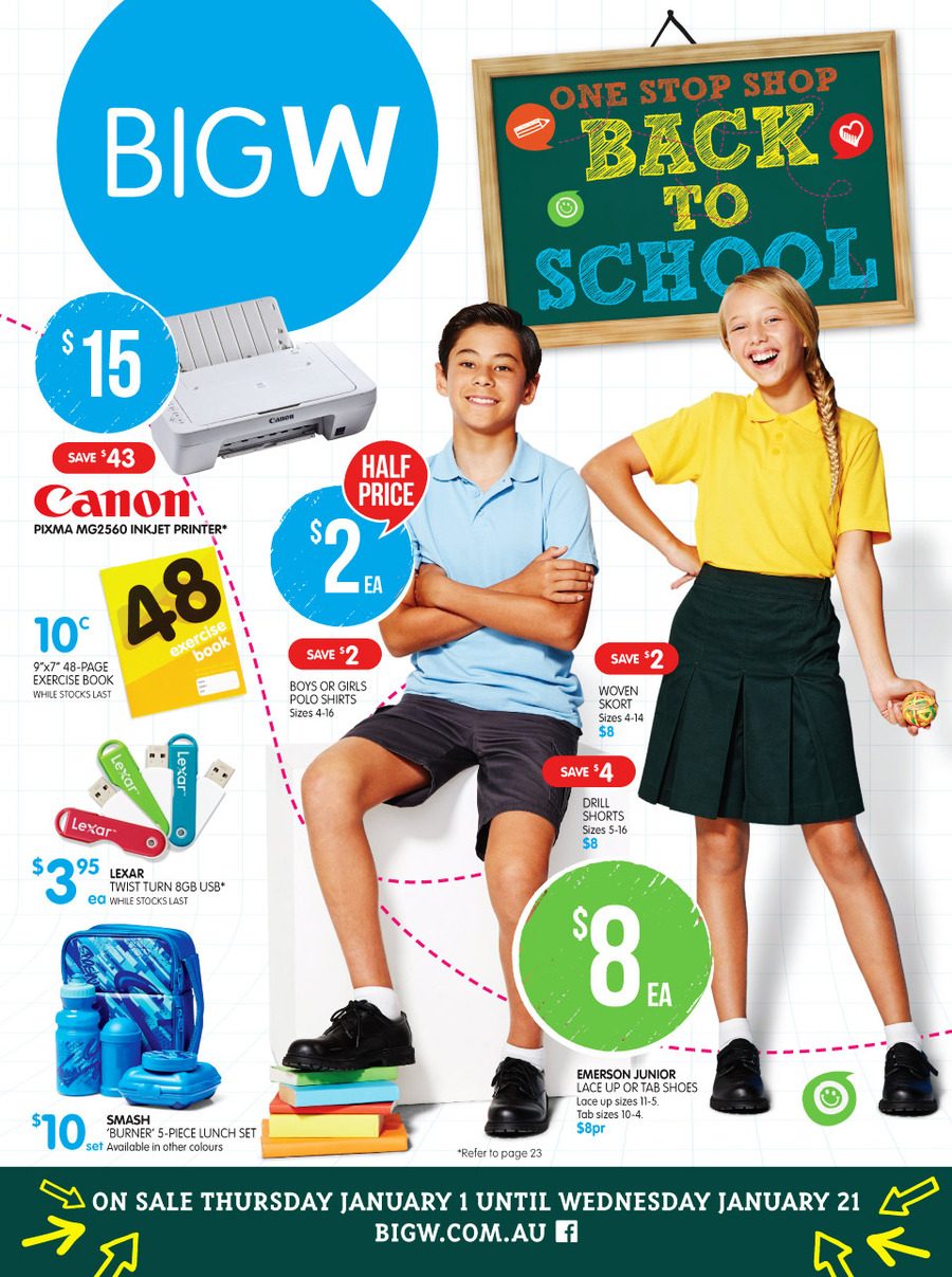 Big W Back To School Catalogue January 2015 Catalogue AU