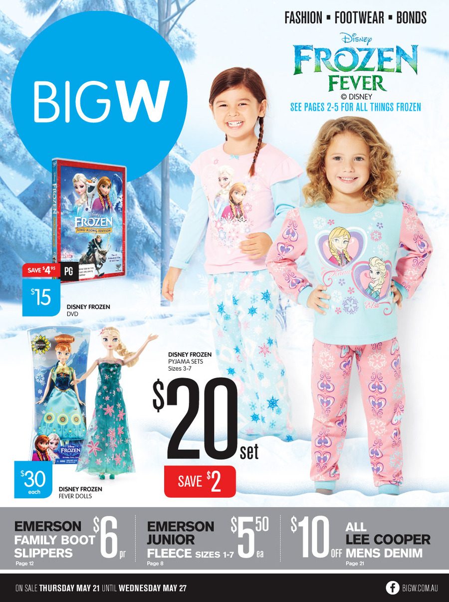 Big W Catalogue Toy Sale and Clothing 21 May 2015 Catalogue AU