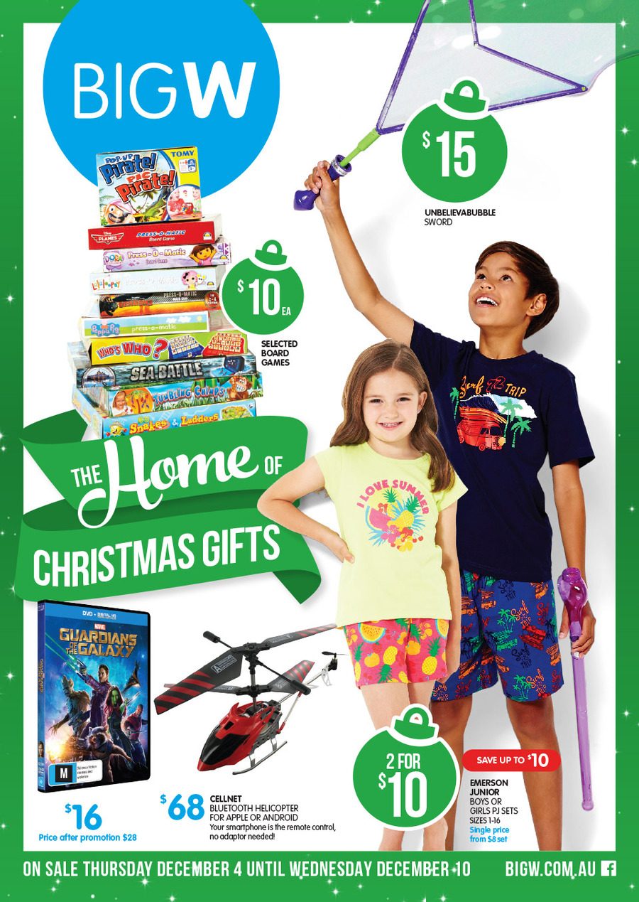 Big W Christmas Gifts Catalogue December 2014 - Catalogue AU