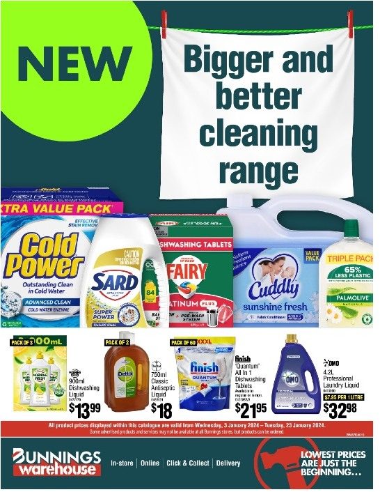 Bunnings Catalogue Cleaning Jan 2024 Catalogue AU