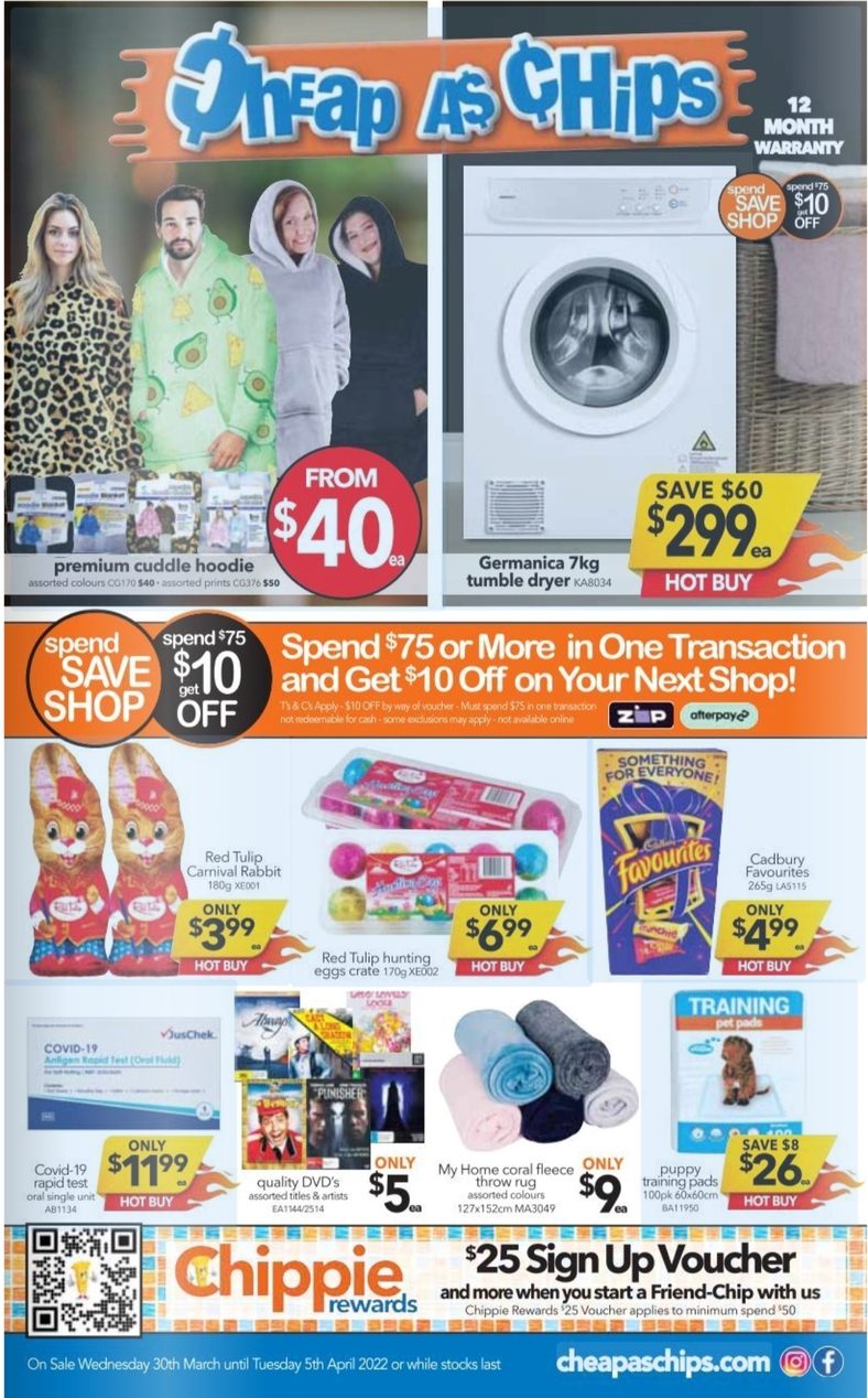 Cheap As Chips Catalogue 30 Mar 5 Apr 2022 Catalogue AU