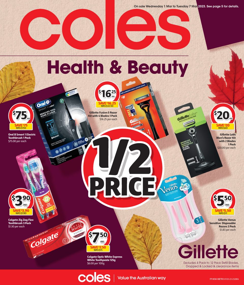 Coles Catalogue Health & Beauty 1 7 Mar 2023 Catalogue AU