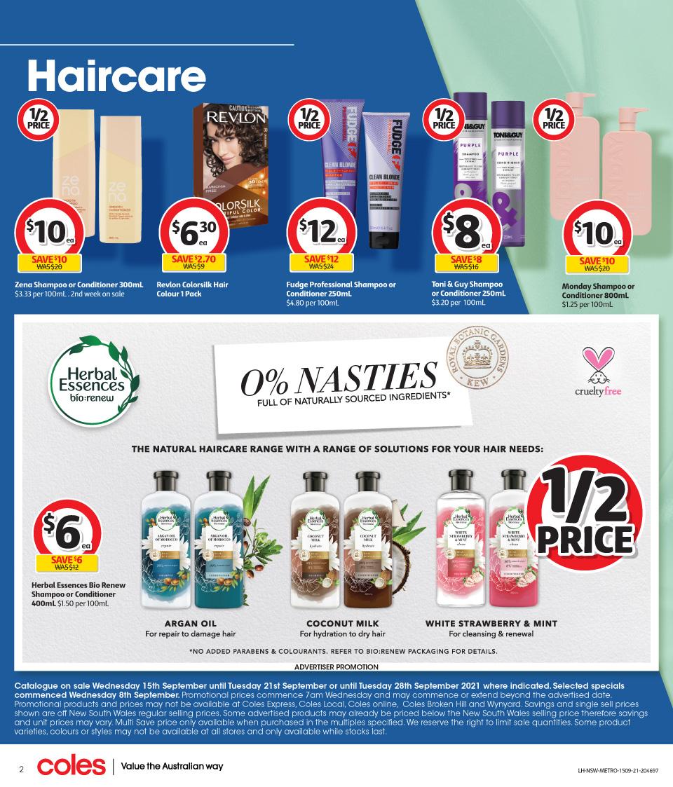 Coles Health & Beauty Catalogue 15 21 Sep 2021 Catalogue AU