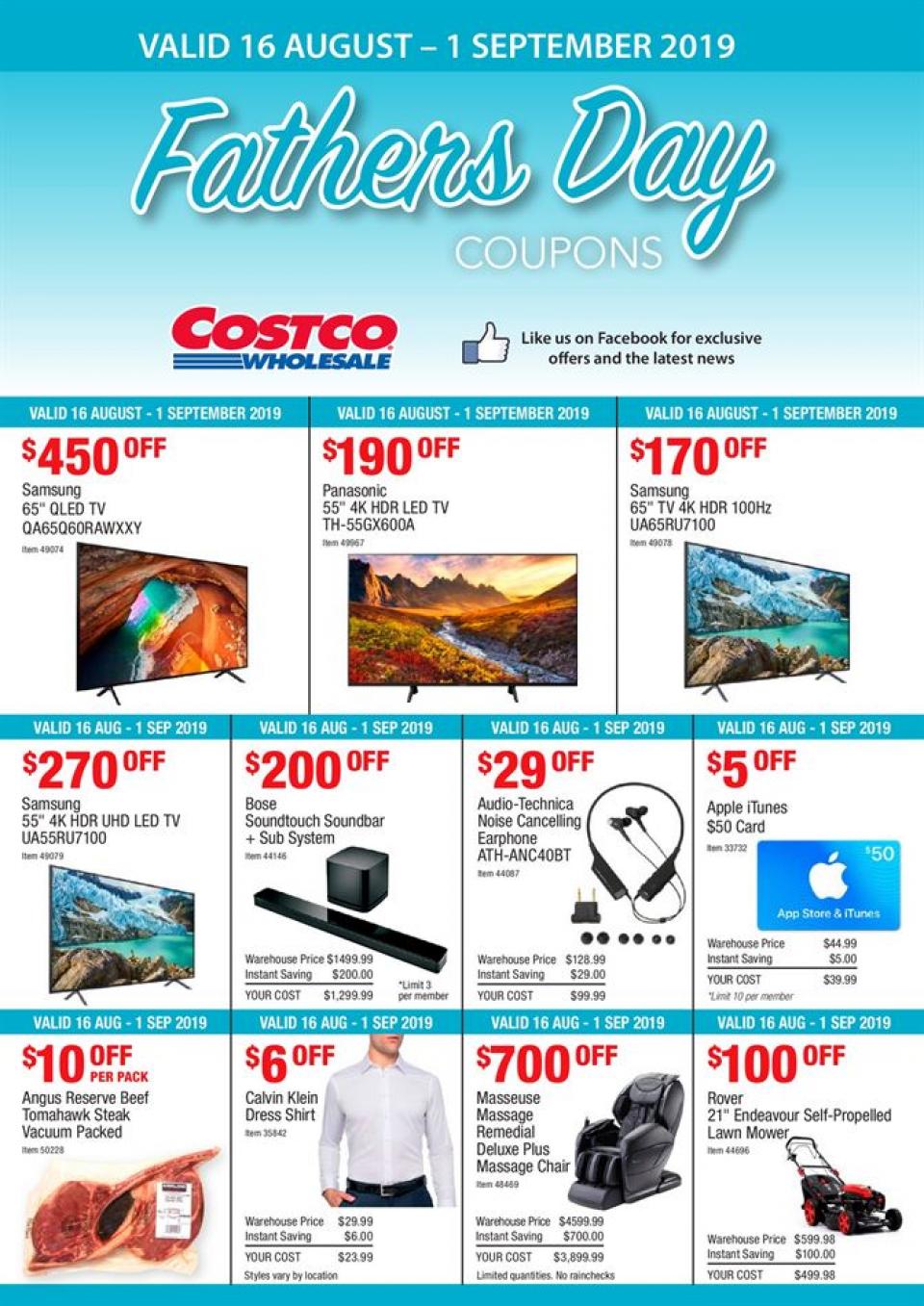 Costco Catalogue 16 Aug - 1 Sep 2019 - Catalogue AU