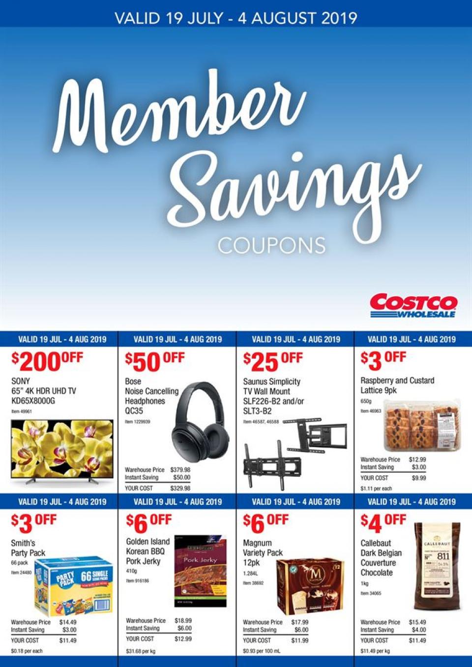 Costco Catalogue 19 Jul - 4 Aug 2019 - Catalogue AU