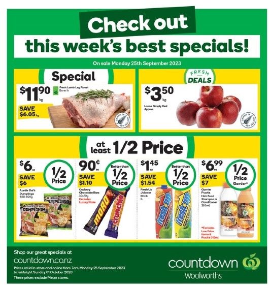 Countdown Mailer 25 Sep 1 Oct 2023 Catalogue AU