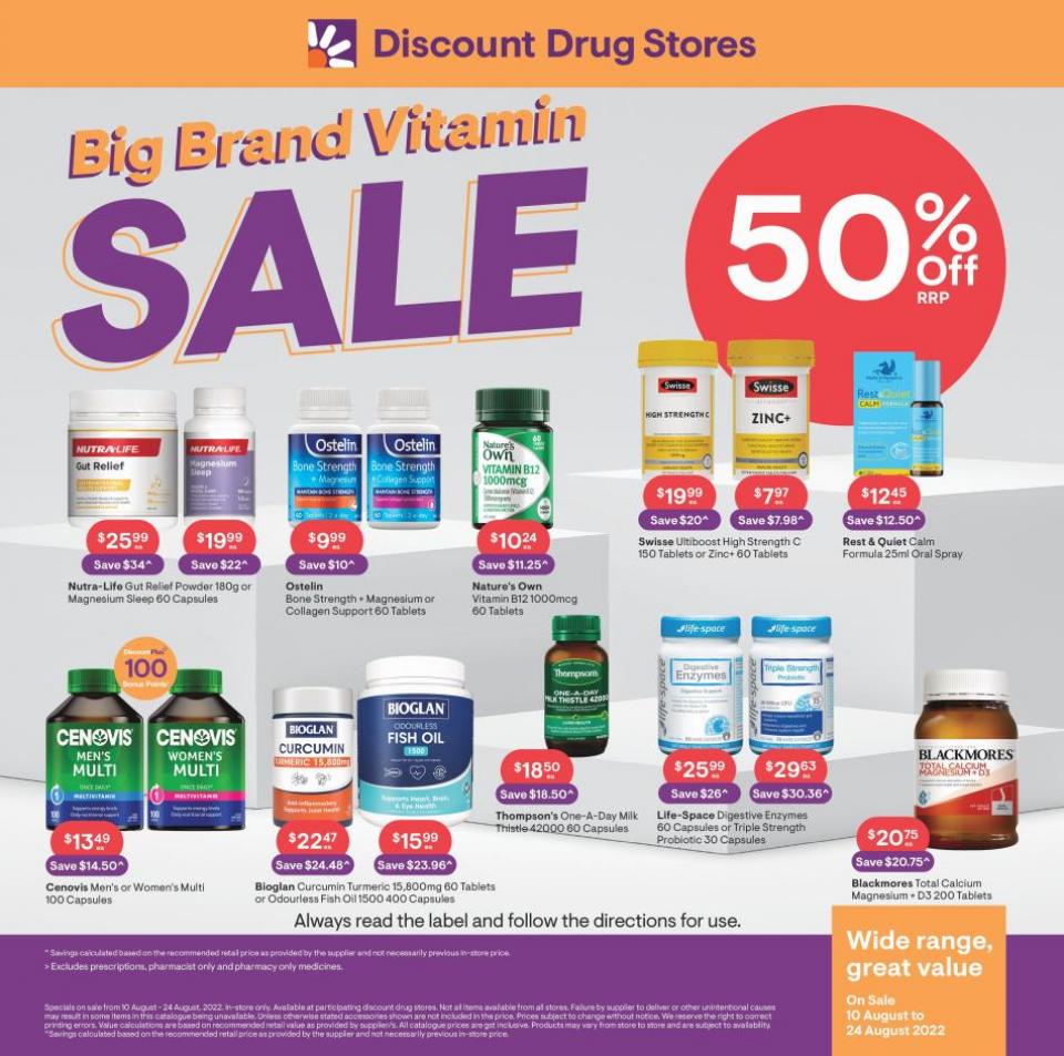 Discount Drug Catalogue 10 24 Aug 2022 Catalogue AU