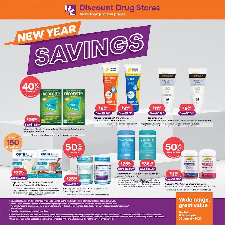 Discount Drug Store 11 25 Jan 2023 Catalogue AU