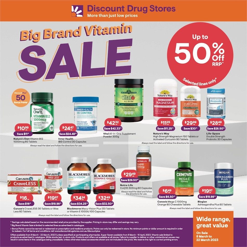 Discount Drug Stores 8 22 Mar 2023 Catalogue AU