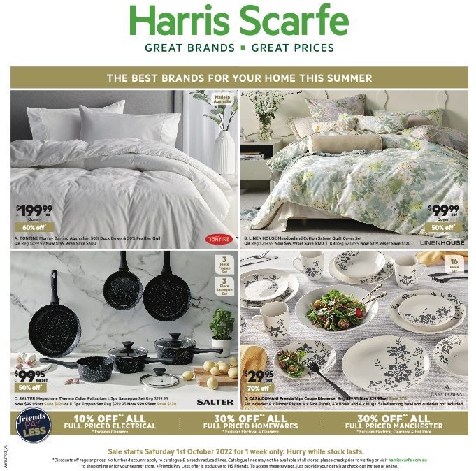 Harris Scarfe Catalogue 1 - 7 Oct 2022 - Catalogue AU