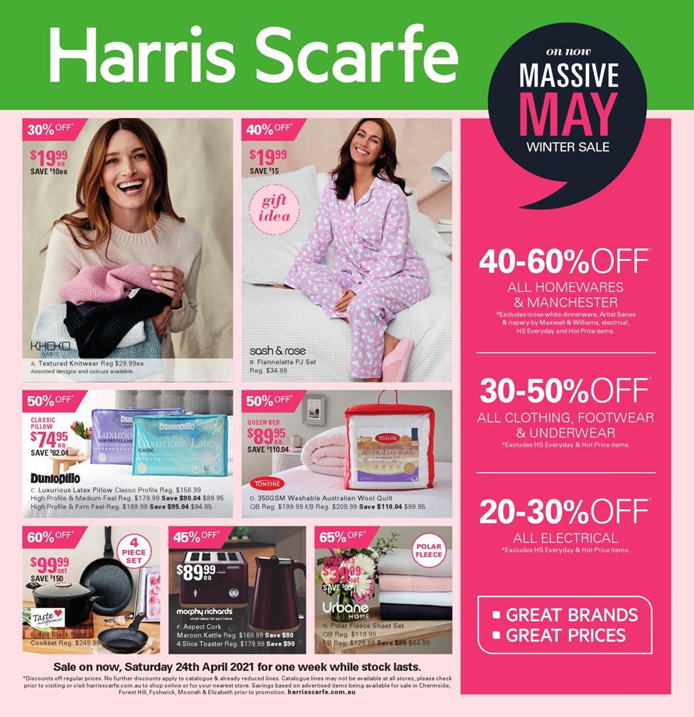 Harris Scarfe Catalogue 24 30 Apr 2021 Catalogue AU