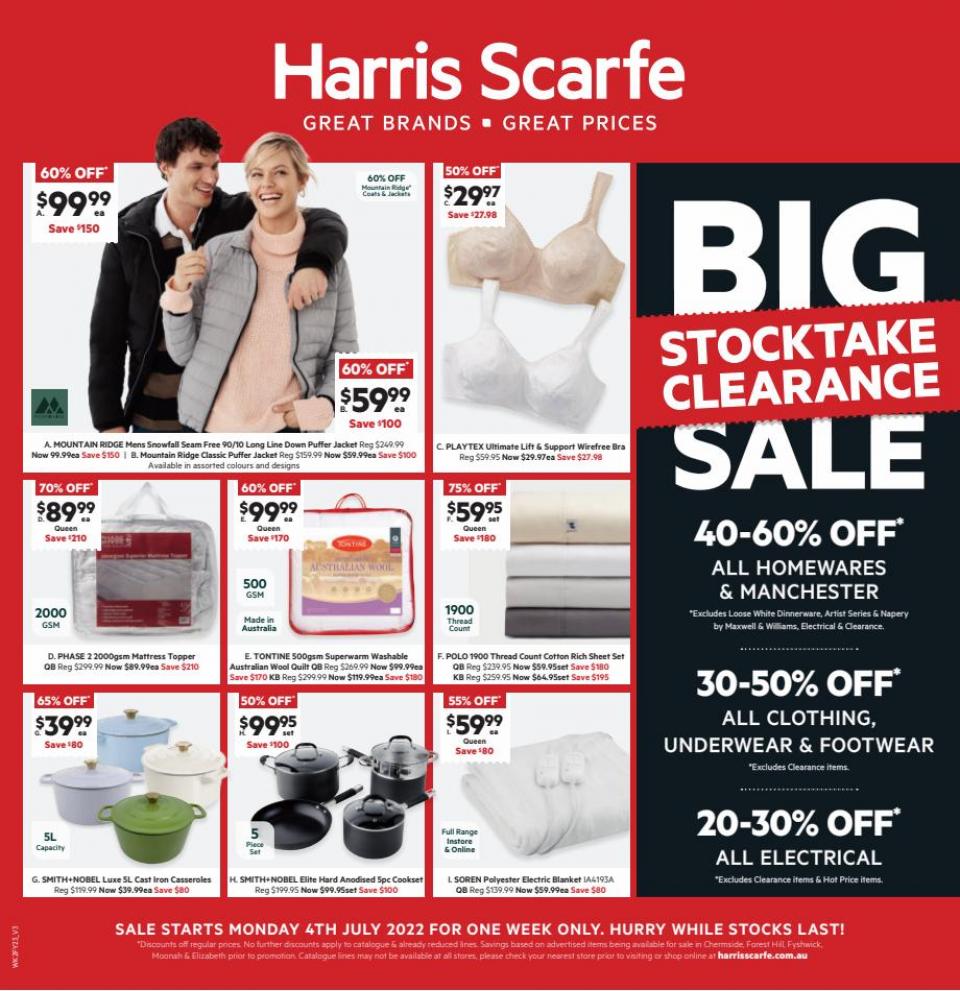 Harris Scarfe Catalogue