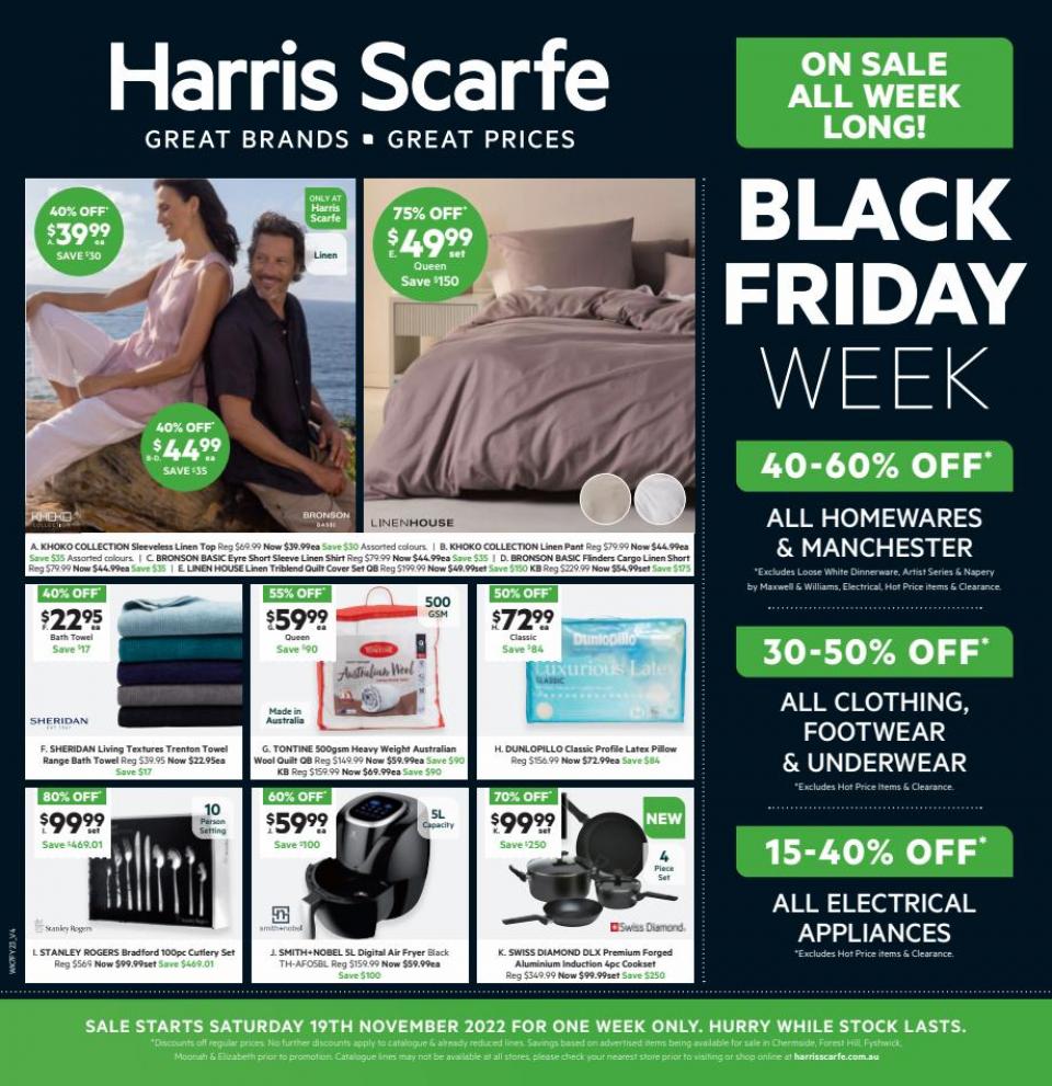 Harris Scarfe Catalogue Black Friday 2022 Catalogue AU