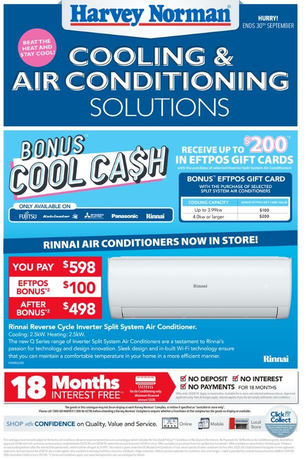 Harvey Norman Catalogue Air Conditioners Sep 2018 Catalogue AU