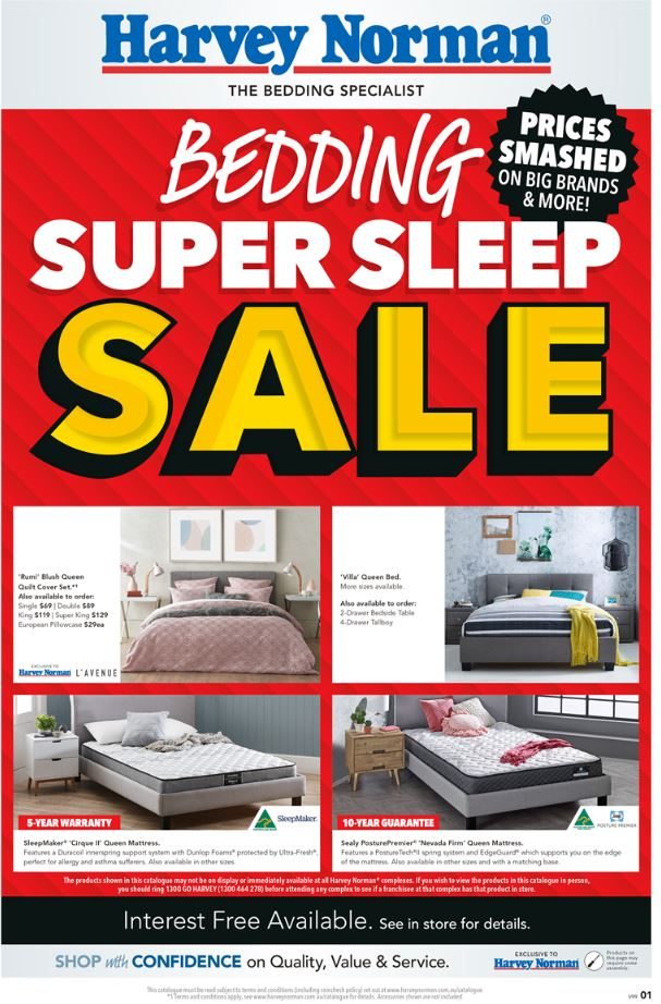 Harvey Norman Catalogue Bedding Jul 2019 - Catalogue AU
