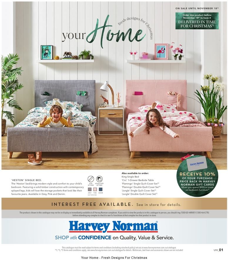 Harvey Norman Catalogue Bedroom Nov 2018 Catalogue AU