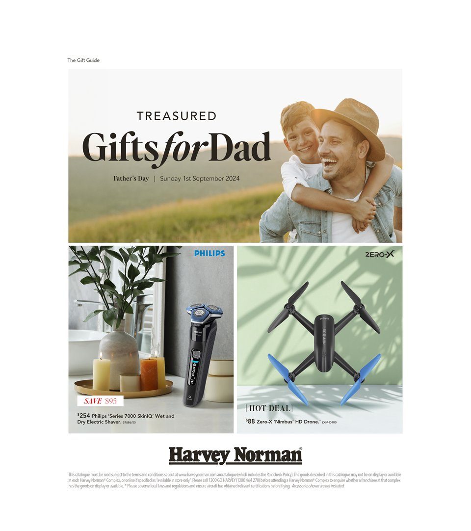 Harvey Norman Catalogue Father's Day August 23 September 1, 2024