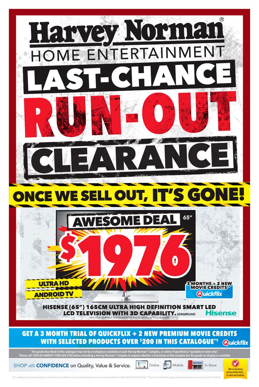 Harvey Norman Run Out Clearance Catalogue March 2015 Catalogue AU