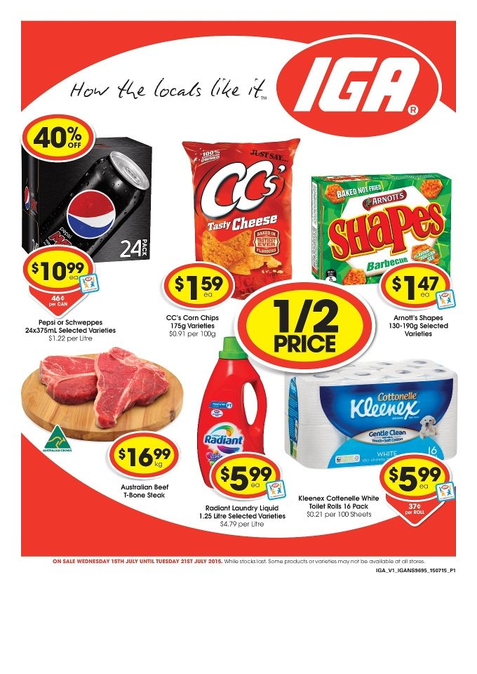 IGA Catalogue 15 Jul - 21 Jul 2015 - Catalogue AU