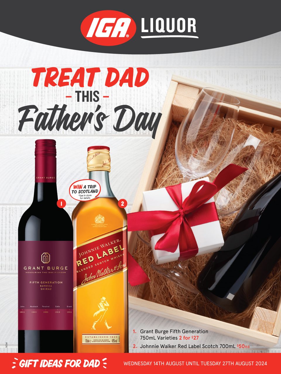 IGA Catalogue August 14 27, 2024 Liquor Fathers Day Gift Guide NSW