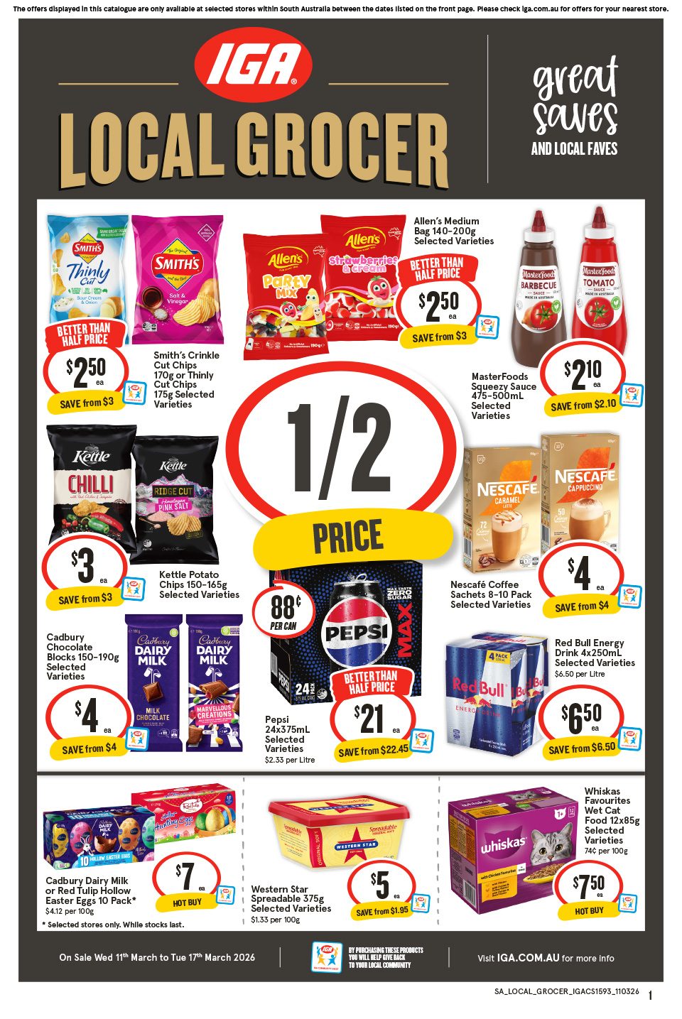 IGA Catalogue March 10 - 17, 2026 SA Local Grocer