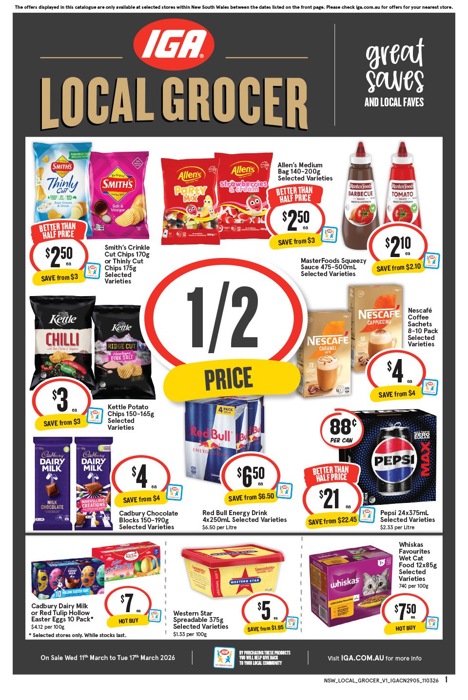 IGA Catalogue March 11 - 17, 2026 NSW Local Grocer V1