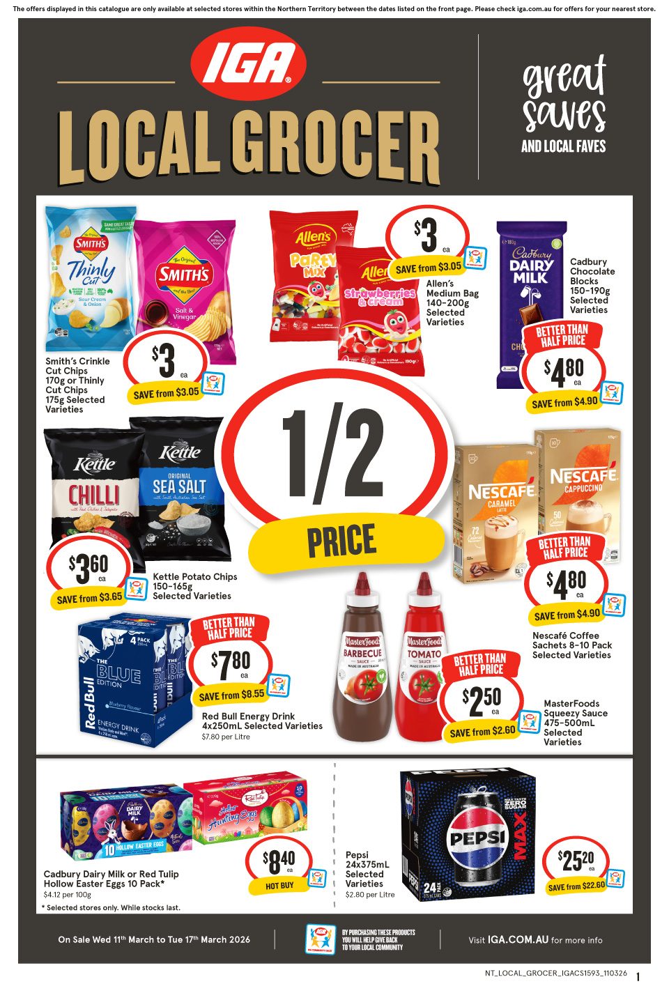 IGA Catalogue March 11 - 17, 2026 NT Local Grocer