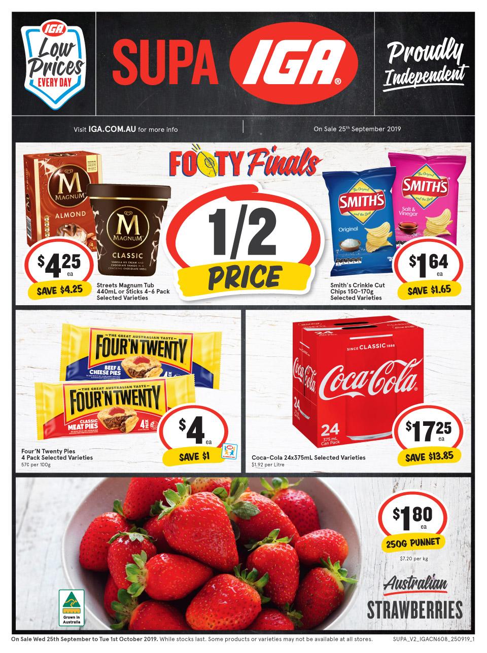 IGA Catalogue Supa 25 Sep - 1 Oct 2019 - Catalogue AU