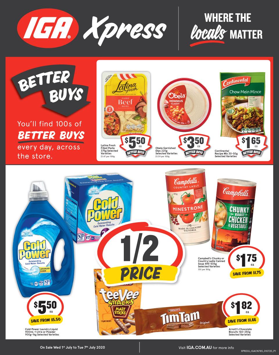 IGA Catalogue Xpress 1 - 7 Jul 2020 - Catalogue AU