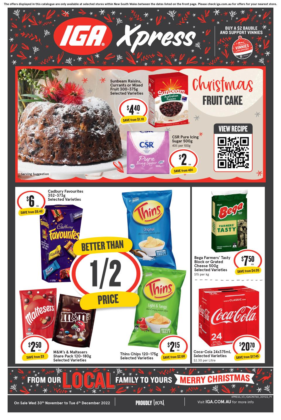 IGA Catalogue Xpress 30 Nov - 6 Dec 2022 - Catalogue AU