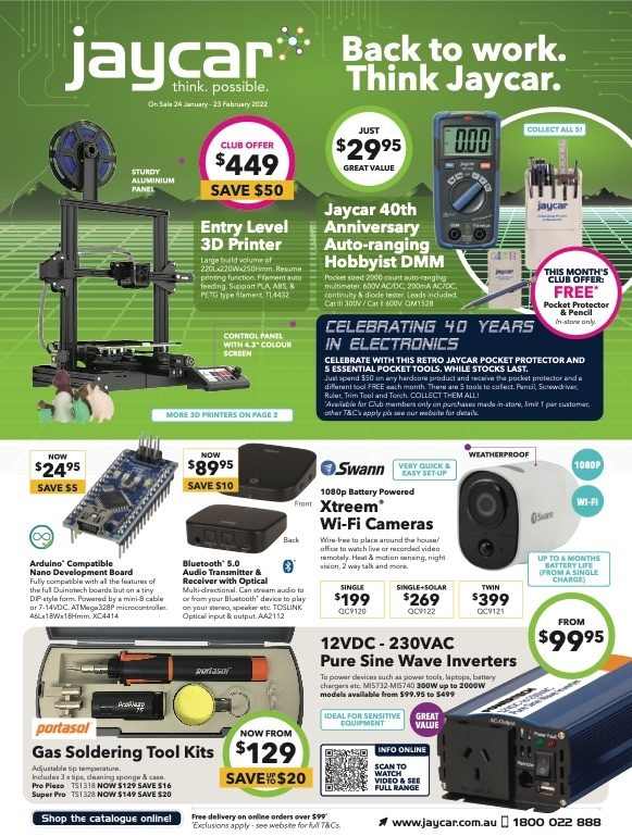 Jaycar Catalogue 24 Jan 23 Feb 2022 Catalogue AU