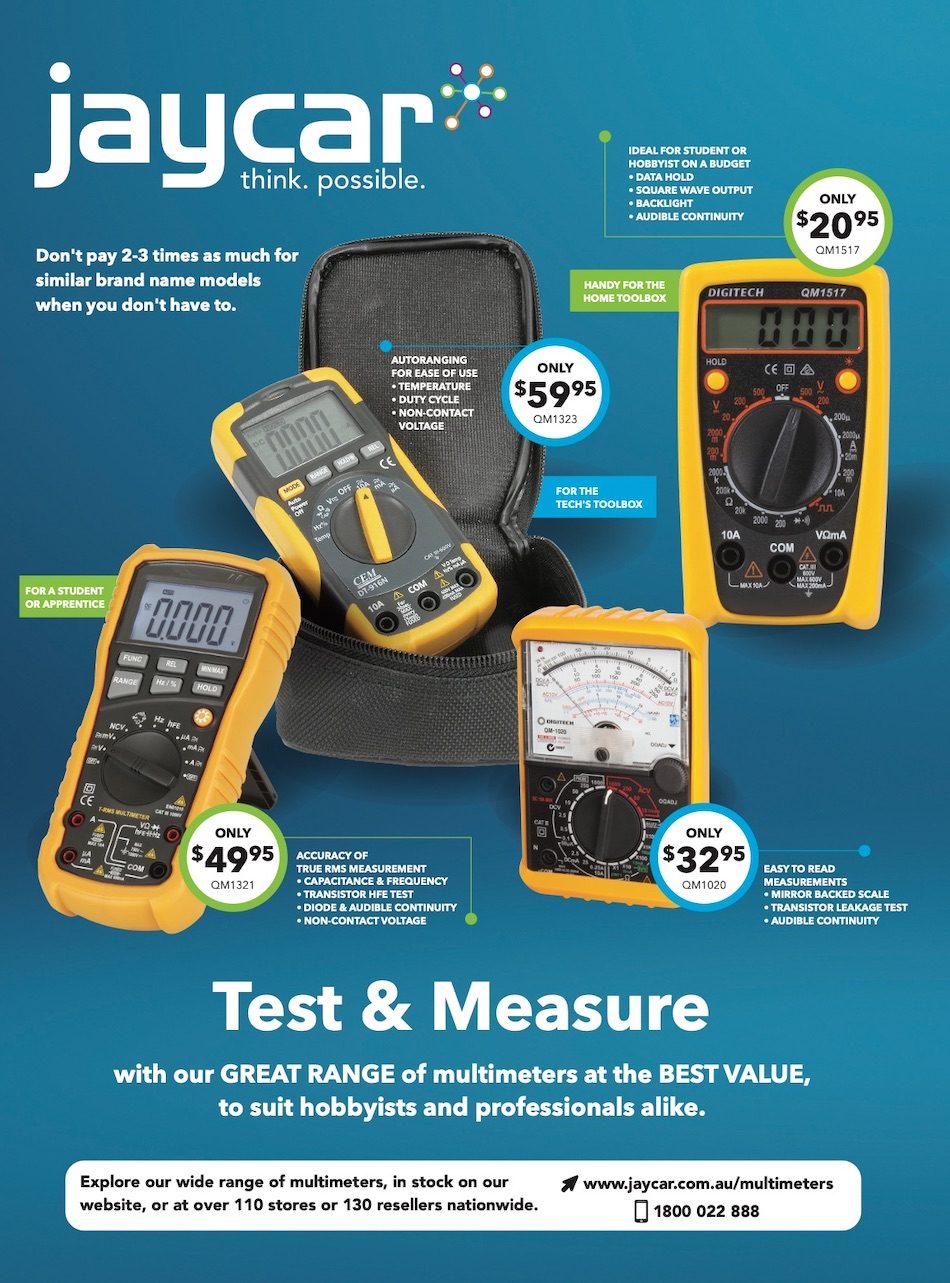 Jaycar Catalogue Multimeters May 2023 Catalogue AU