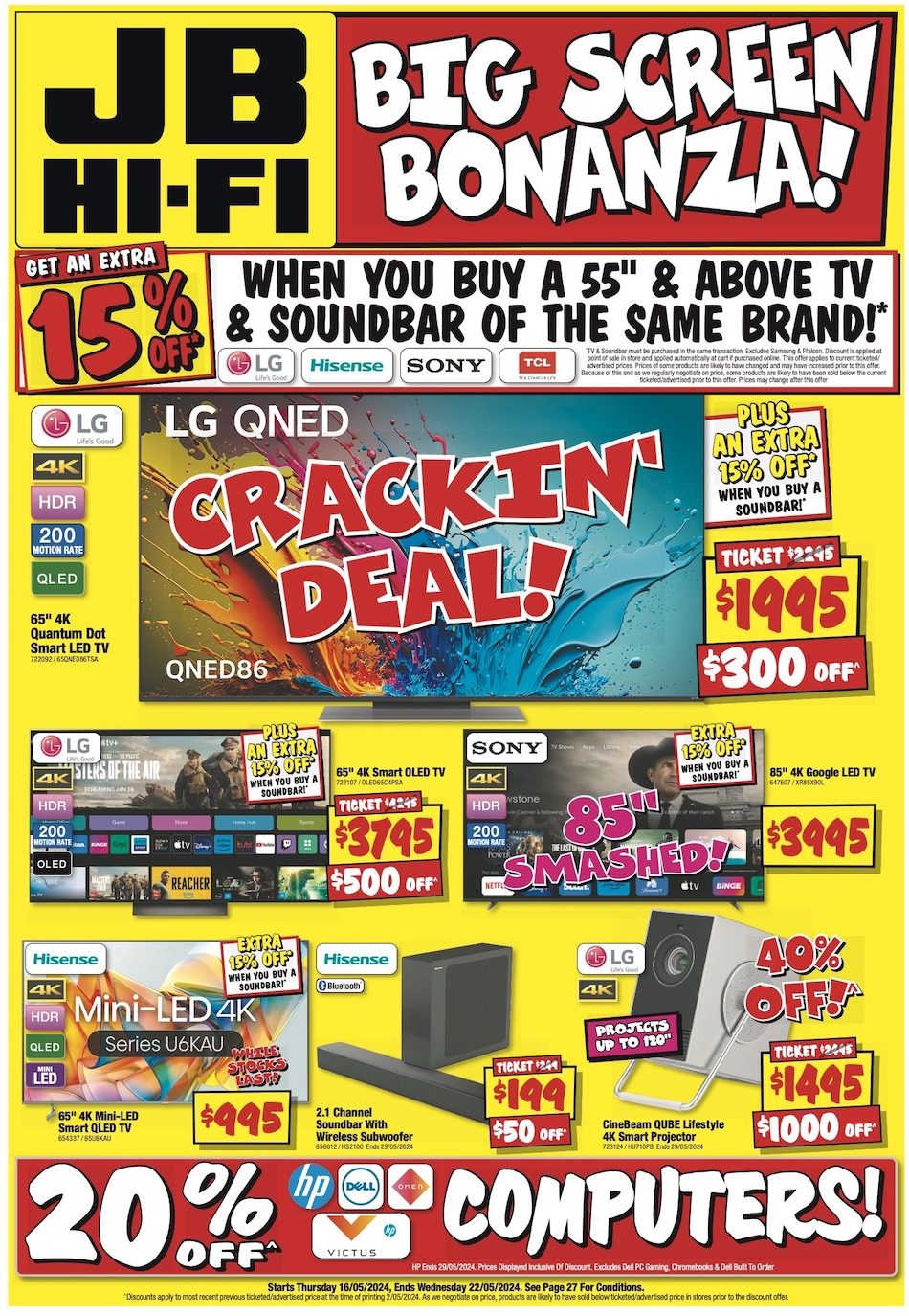 JB HiFi Catalogue Big Screen May 2024 Catalogue AU