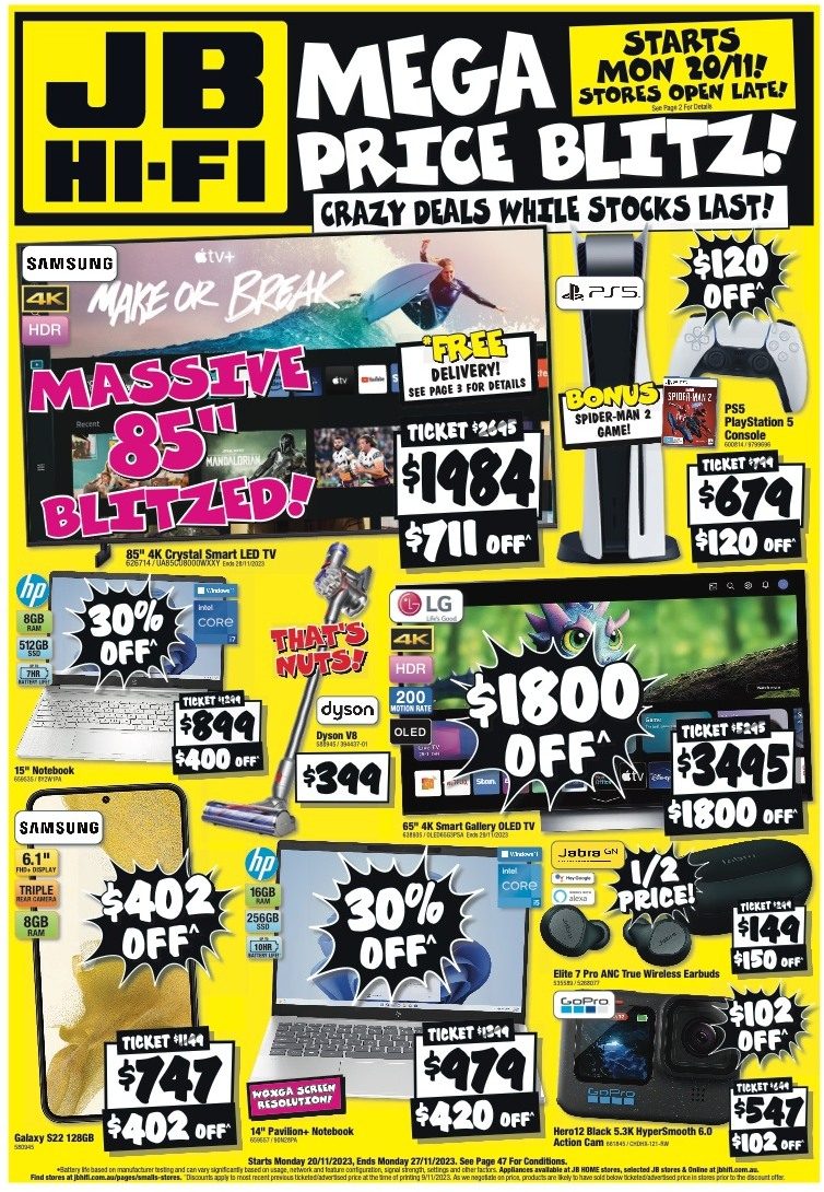 JB Hi-Fi Catalogue Black Friday 2023 - Catalogue AU