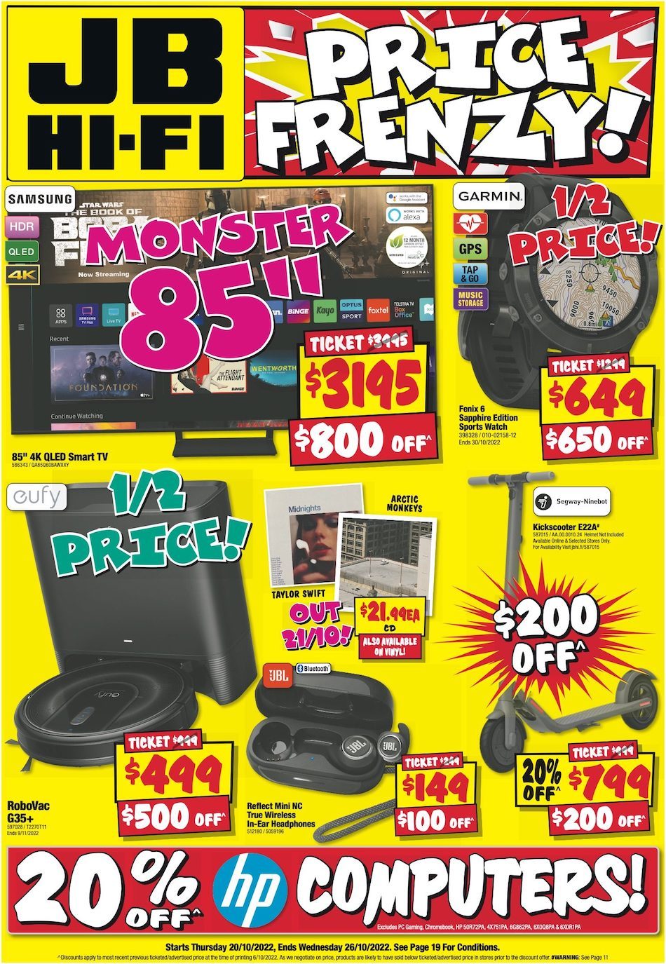 JB HiFi Catalogue Price Frenzy 2022 Catalogue AU