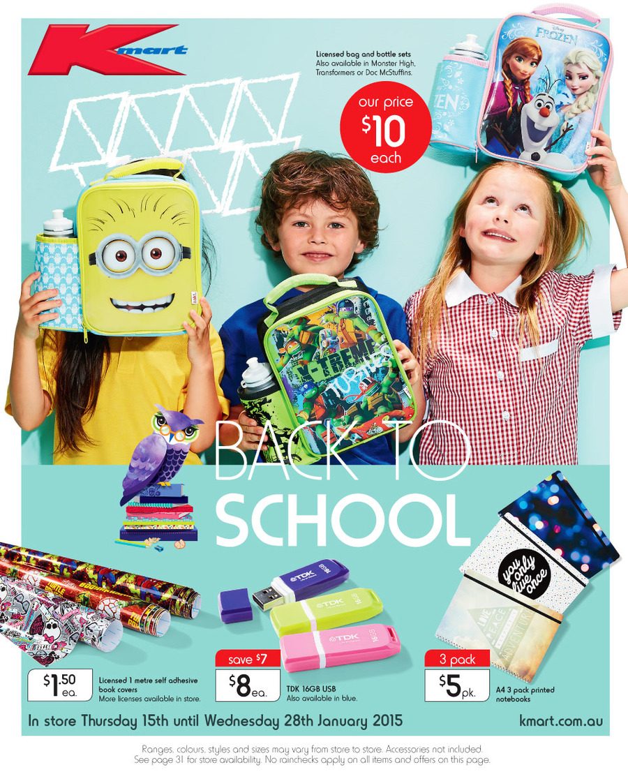 Kmart Back To School Catalogue January 2015 Catalogue AU