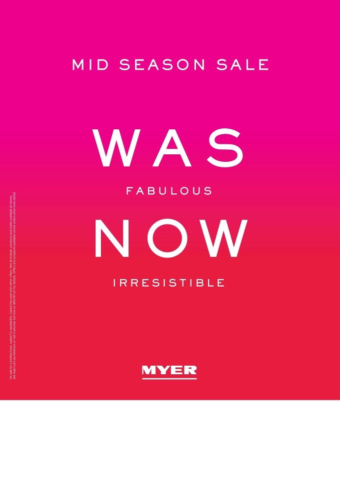Myer Catalogue Mid Season Sale 2016 Catalogue AU