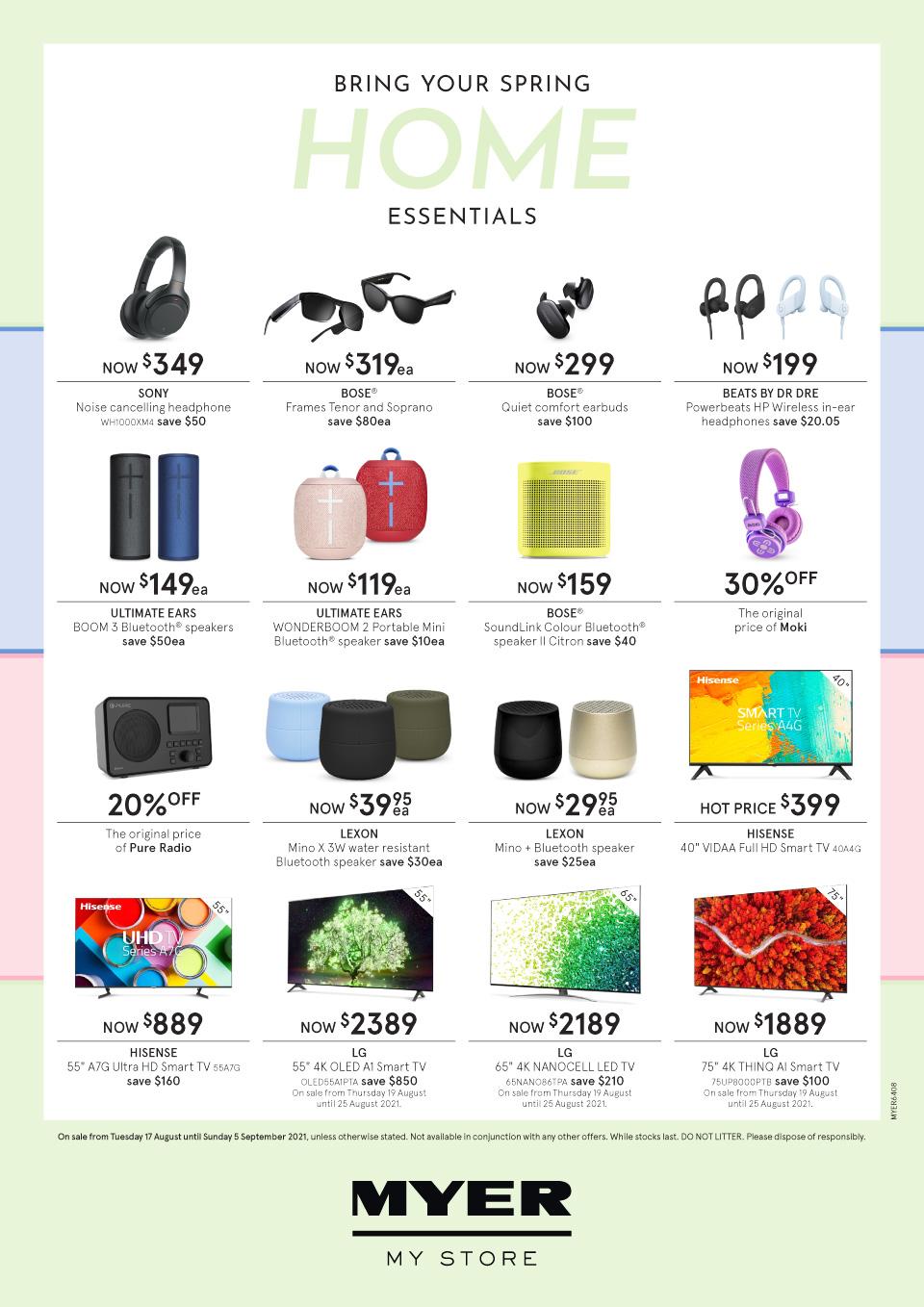 Myer Catalogue Spring Home Essentials 2021 Catalogue AU