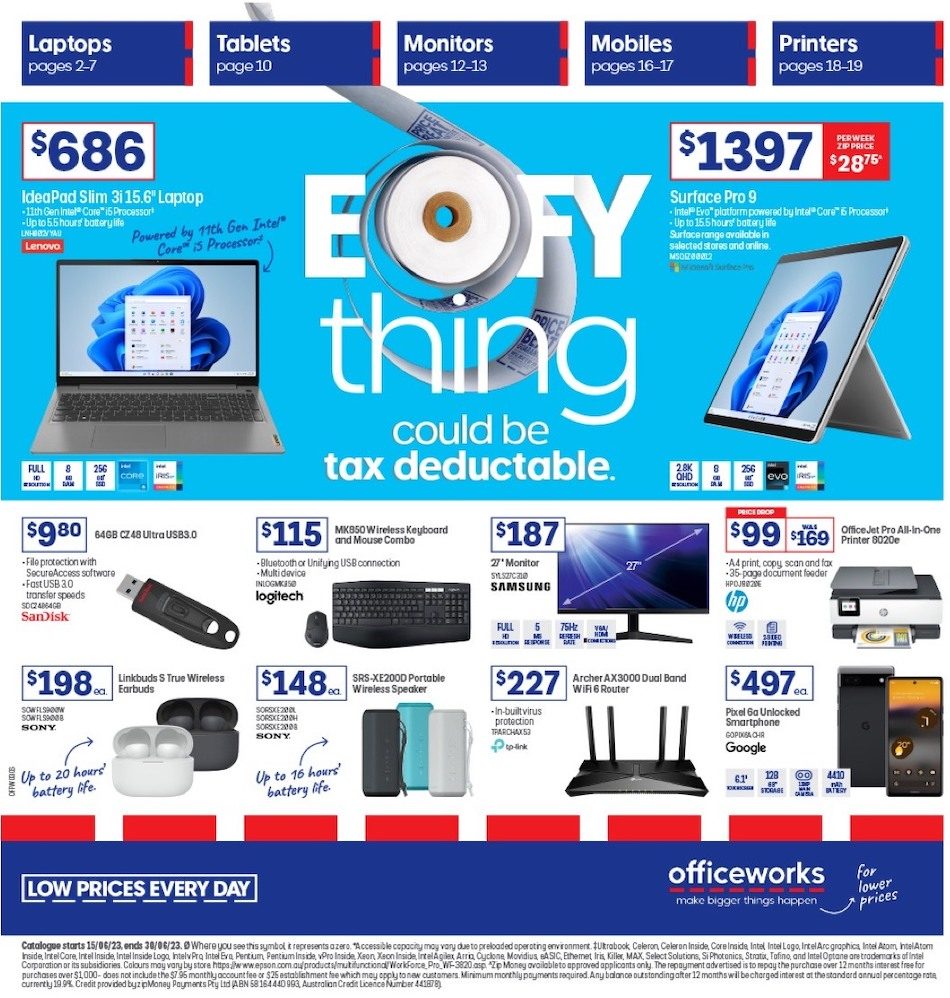 Officeworks Catalogue EOFY Jun 2023 Catalogue AU