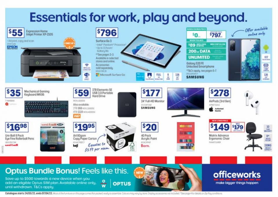 Officeworks Catalogue 28 Apr 7 Apr 2022 Catalogue AU
