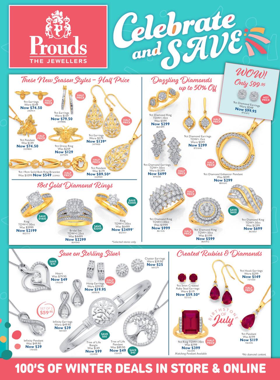 Prouds catalogue clearance july 2019