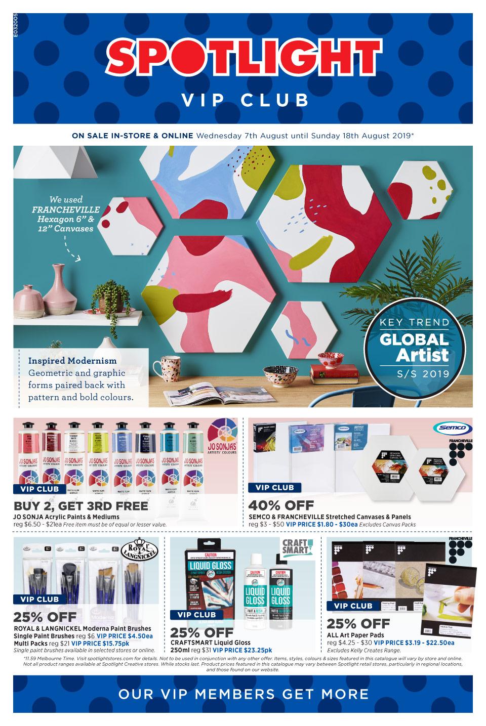 Spotlight Catalogue Artistry 7 18 Aug 2019 Catalogue AU