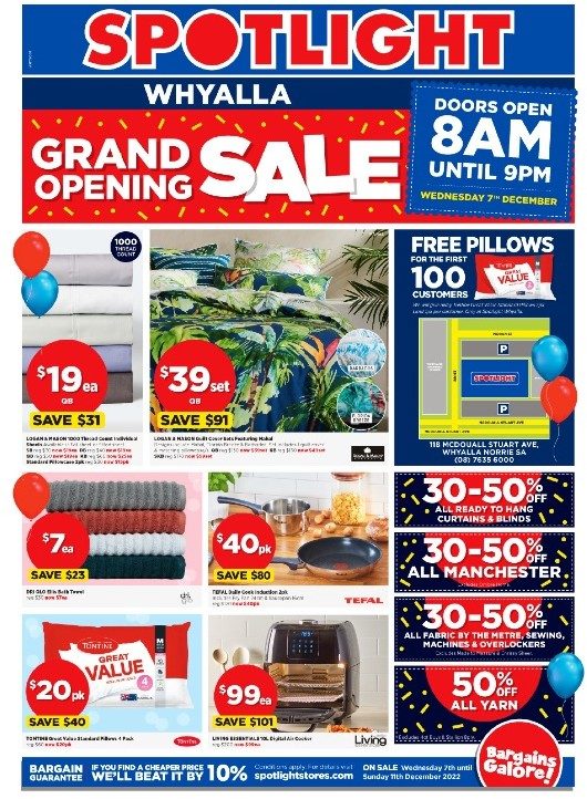 Spotlight Catalogue Grand Opening Sale 7 11 Dec 2022 Catalogue AU