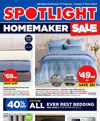 Spotlight Catalogue Homemaker 14 Feb 3 Mar 2024 page 1 thumbnail
