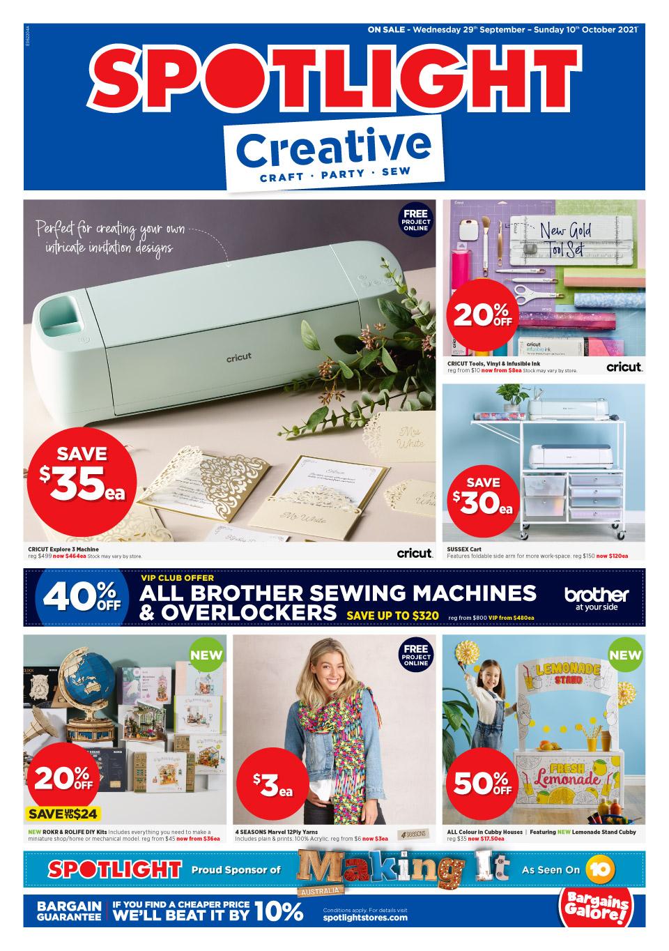 Spotlight Catalogue Sewing 29 Sep 10 Oct 2021 Catalogue AU