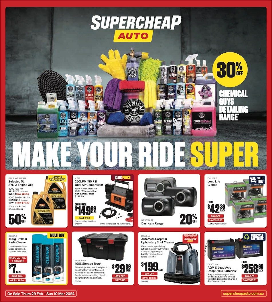 Supercheap Auto Catalogue 29 Feb 10 Mar 2024 Catalogue AU