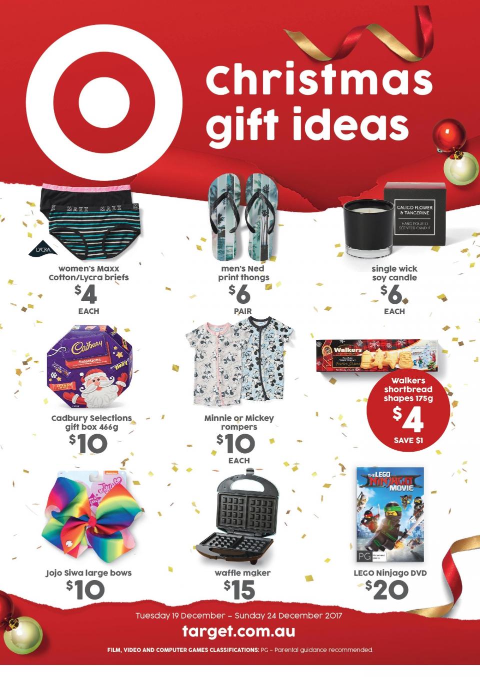 Target Catalogue Christmas Gifts December 2017 Catalogue AU