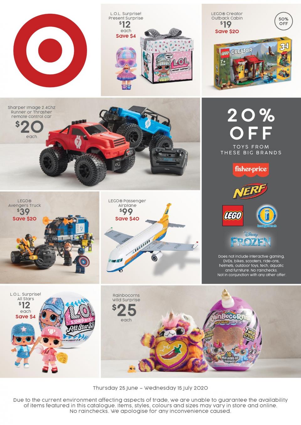 Target Catalogue Toy Sale 25 Jun - 15 Jul 2020 - Catalogue AU